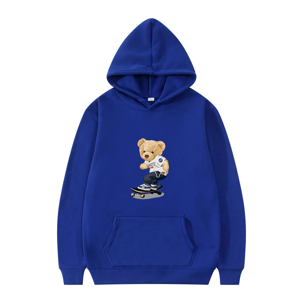 HKM-489555 Customized Men's Bear Sweatshirt Autumn and Winter Hooded Fashion Pullover Sweatshirt Sports Casual Printed Peplum Jacket