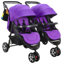 HKM-4896083 twin stroller set showcase with two matching strollers