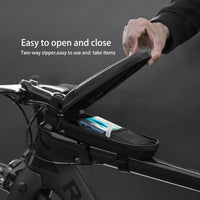 HKM-489683 Bike Front Bag – Waterproof Hard Case for Upper Tube Storage