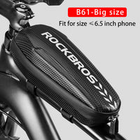 HKM-489683 Bike Front Bag – Waterproof Hard Case for Upper Tube Storage