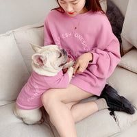 HKM-4897341 Parent-Child Casual Two-Legged Clothing Set with Embroidery in Multiple Colors