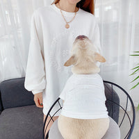 HKM-4897341 Parent-Child Casual Two-Legged Clothing Set with Embroidery in Multiple Colors