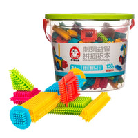 HKM-489747 Creative Building Block Set for Kids - 30 Pieces Stacking Modeling Toys in Tote Drum