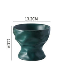 HKM-4899133 Ceramic Cat and Dog Bowl with Cervical Spine Protection - Available in Multiple Colors