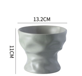 HKM-4899133 Ceramic Cat and Dog Bowl with Cervical Spine Protection - Available in Multiple Colors
