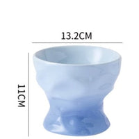HKM-4899133 Ceramic Cat and Dog Bowl with Cervical Spine Protection - Available in Multiple Colors