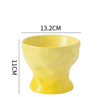 HKM-4899133 Ceramic Cat and Dog Bowl with Cervical Spine Protection - Available in Multiple Colors