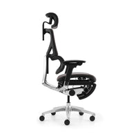 HKM-489939 Ergonomic White Mesh Office and Gaming Chair with Footrest for Enhanced Comfort