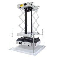 HKM-490003 Electric Lifting Projector Hanger with Ultra-Thin Chassis - 0.8m Travel, Wireless Remote Control, 10KG Load Capacity
