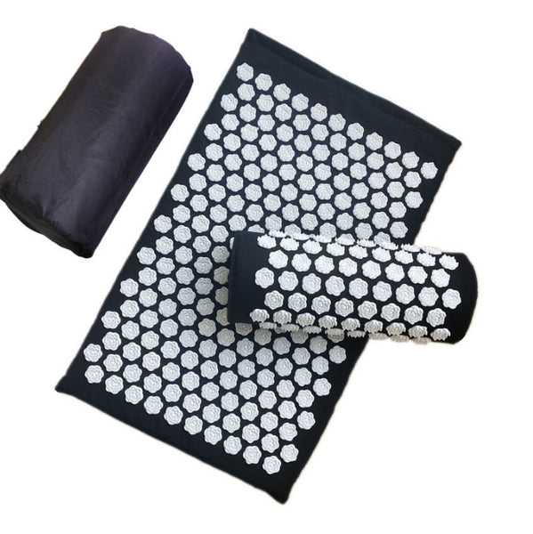 HKM-490003 Lotus Acupressure Mat Set with Pillow and Bag for Stress Relief and Relaxation