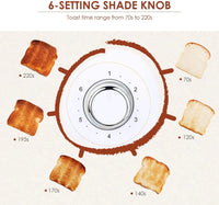 HKM-490067 4-Slice Electric Toaster with Custom Logo for Household Kitchen Use