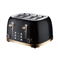 HKM-490067 4-Slice Electric Toaster with Custom Logo for Household Kitchen Use