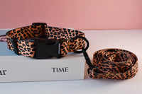HKM-4900925 Ethnic Style Nylon Pet Collar and Leash Set for Outdoor Dog Walking