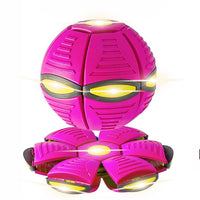 HKM-4902205 Magic Flying Saucer Ball with Lights for Dogs and Kids - Interactive Outdoor Toy