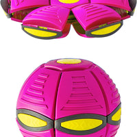 HKM-4902205 Magic Flying Saucer Ball with Lights for Dogs and Kids - Interactive Outdoor Toy