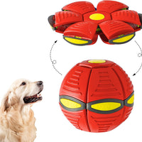 HKM-4902205 Magic Flying Saucer Ball with Lights for Dogs and Kids - Interactive Outdoor Toy