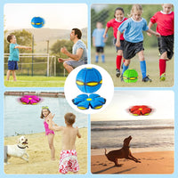 HKM-4902205 Magic Flying Saucer Ball with Lights for Dogs and Kids - Interactive Outdoor Toy