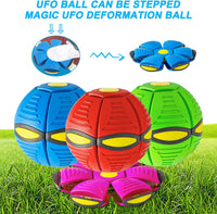 HKM-4902205 Magic Flying Saucer Ball with Lights for Dogs and Kids - Interactive Outdoor Toy