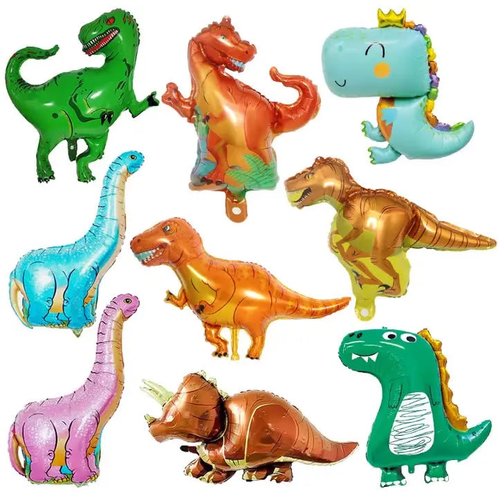 HKM-490323 Cartoon Dinosaur Foil Balloon for Kids' Birthday Party Decoration