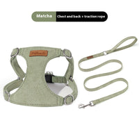 HKM-4903997 Puppy Hand-Holding Rope Vest with Adjustable Chest Strap and Traction Rope in Multiple Colors