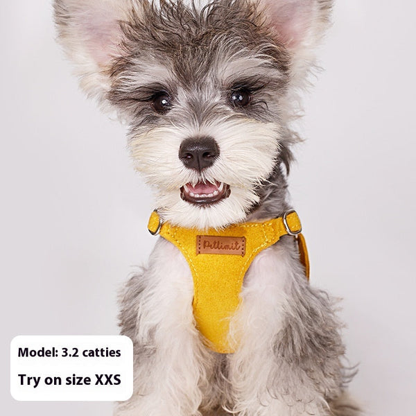 HKM-4903997 Puppy Hand-Holding Rope Vest with Adjustable Chest Strap and Traction Rope in Multiple Colors