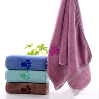 HKM-4904381 Quick-Drying Microfiber Towel for Pets - Available in Pink, Dark Brown, Blue, Green, Light Gray