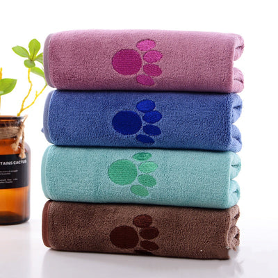 HKM-4904381 Quick-Drying Microfiber Towel for Pets - Available in Pink, Dark Brown, Blue, Green, Light Gray