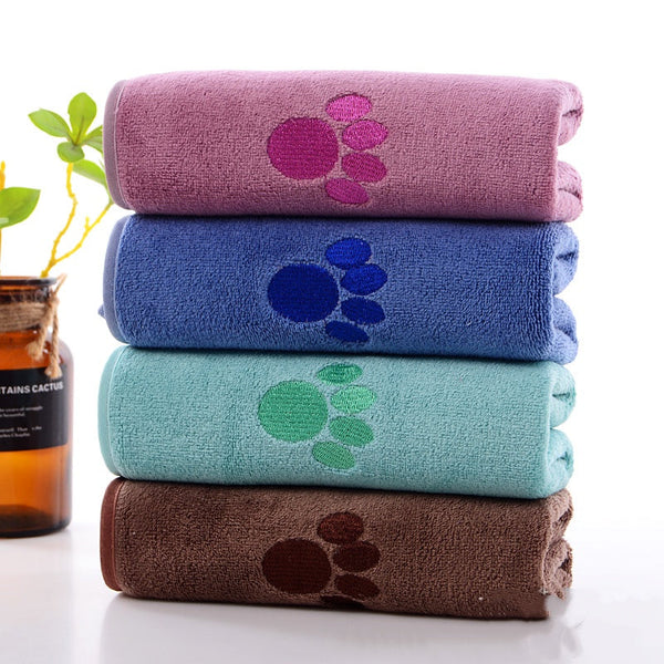 HKM-4904381 Quick-Drying Microfiber Towel for Pets - Available in Pink, Dark Brown, Blue, Green, Light Gray