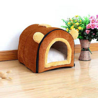 HKM-4904765 Detachable and Washable Thick Suede Leather Pet Nest - Soft and Comfortable Kennel Sizes S, M, L