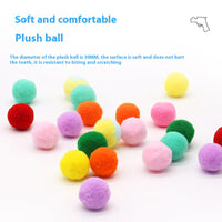 HKM-4905533 Plush Launching Toy Balls for Interactive Pet Play - Variety Packs Available