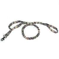 HKM-4906685 Adjustable Tactical Dog Collar in Monochrome Colors - Available in M, L, XL