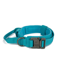 HKM-4906685 Adjustable Tactical Dog Collar in Monochrome Colors - Available in M, L, XL