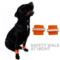HKM-4907069 Fluorescent Dog Training Foot Covers - Universal Fit, Polyester Material