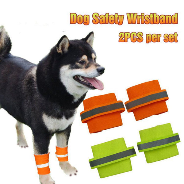HKM-4907069 Fluorescent Dog Training Foot Covers - Universal Fit, Polyester Material