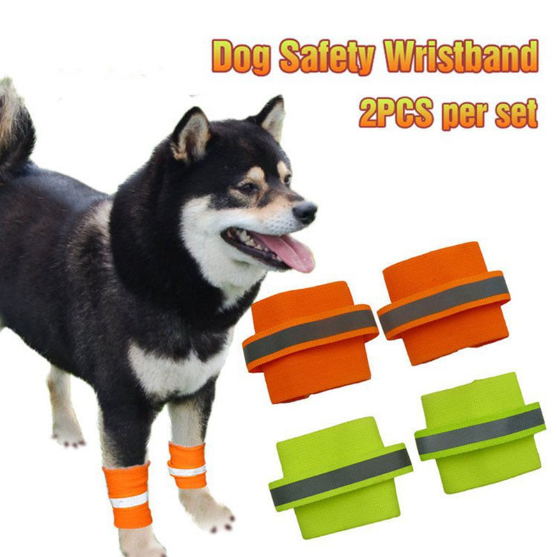 HKM-4907069 Fluorescent Dog Training Foot Covers - Universal Fit, Polyester Material