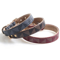 HKM-490707 Exquisite PU Leather Dog Collar in Various Colors and Sizes