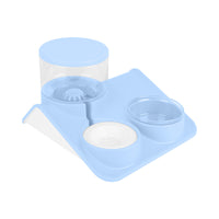HKM-4908477 Double Bowl Automatic Pet Feeder for Dogs and Cats - Durable PP+PET Material