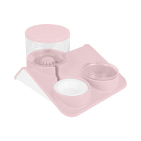 HKM-4908477 Double Bowl Automatic Pet Feeder for Dogs and Cats - Durable PP+PET Material