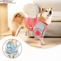 HKM-4908861 Dog Elbow Pads for Dogs - Cotton Material in Orange and Black Stripes, Sizes S-XXL
