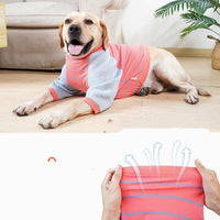 HKM-4908861 Dog Elbow Pads for Dogs - Cotton Material in Orange and Black Stripes, Sizes S-XXL