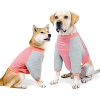 HKM-4908861 Dog Elbow Pads for Dogs - Cotton Material in Orange and Black Stripes, Sizes S-XXL
