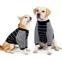 HKM-4908861 Dog Elbow Pads for Dogs - Cotton Material in Orange and Black Stripes, Sizes S-XXL