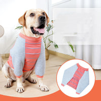 HKM-4908861 Dog Elbow Pads for Dogs - Cotton Material in Orange and Black Stripes, Sizes S-XXL