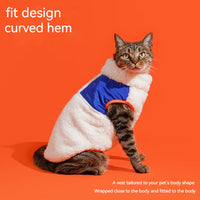 HKM-4910269 Cozy Zippered Velvet Turtleneck Vest for Cats in Multiple Sizes