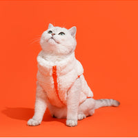 HKM-4910269 Cozy Zippered Velvet Turtleneck Vest for Cats in Multiple Sizes