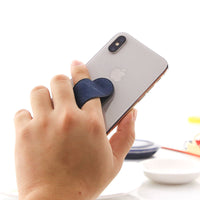 HKM-491027 Denim Multifunctional Phone Holder Ring Bracket for Bedside Use