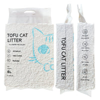 HKM-4910525 Tofu Cat Litter - Original Flavor, 6L (2kg) - Eco-Friendly and Natural Clumping Litter