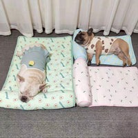 HKM-491091 Cooling Pet Blanket with Ice Silk Fabric for Cats and Dogs - Portable, Washable, and Breathable Bed