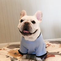 HKM-4911037 Cotton Printed Pajamas for Dogs in Gray, Blue, and Pink Options