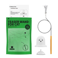 HKM-4911293 Suction Cup Cat Teaser Toy in Bianco Sardina and Fresh Green